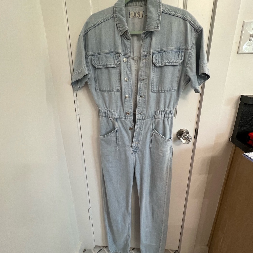 We the free denim jumpsuit